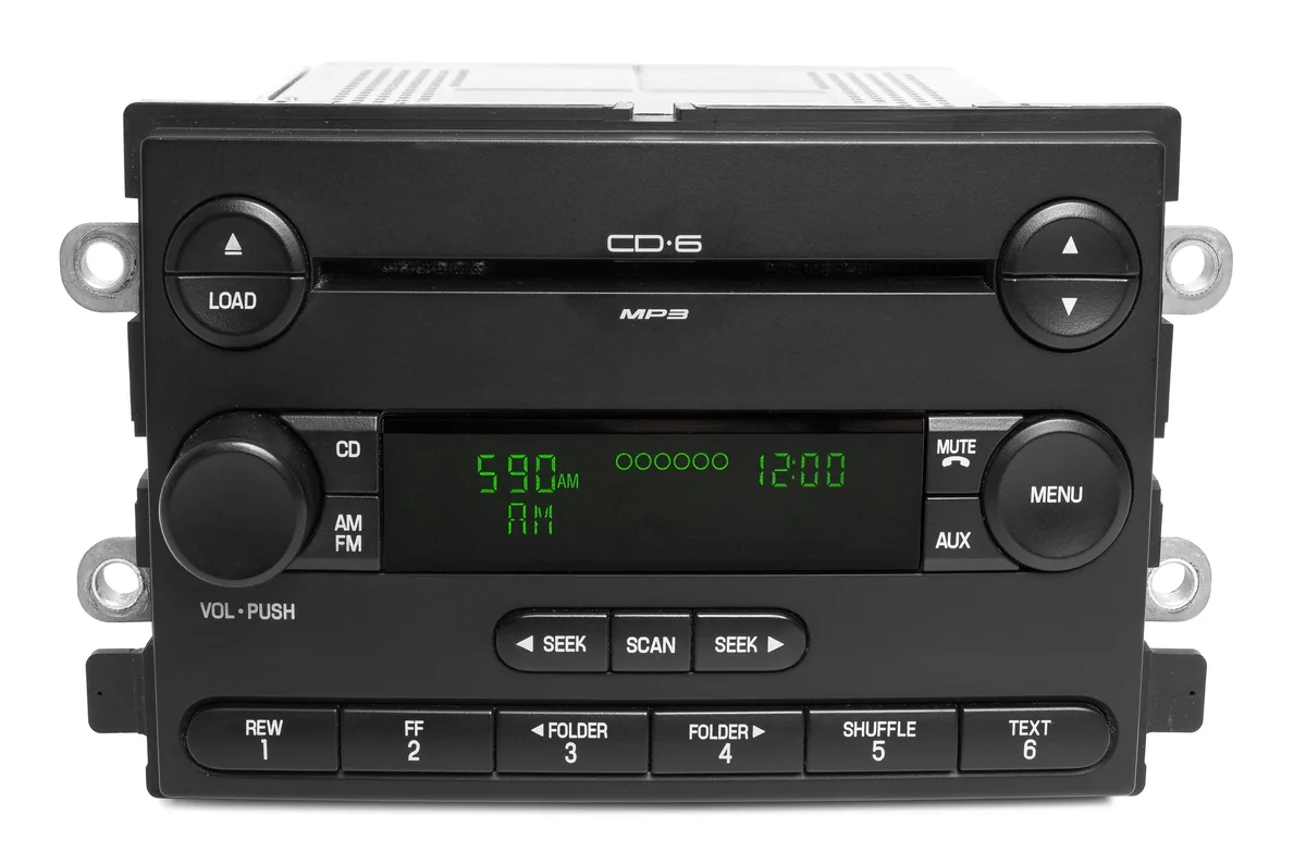 1 Factory Radio 1 Factory Radio 7F9T-18C815-BA AM FM MP3 6 Disc CD Receiver — product photo