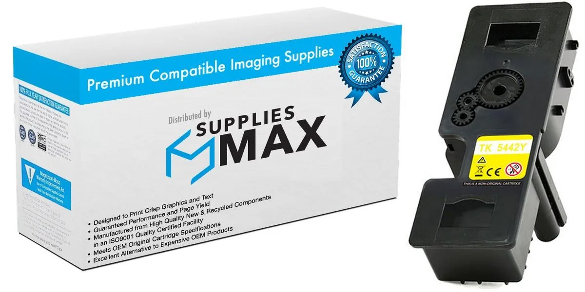 SuppliesMax SuppliesMax KYO1T0C0AAUS0 Yellow High Yield Toner Cartridge 2400 Pages — product photo