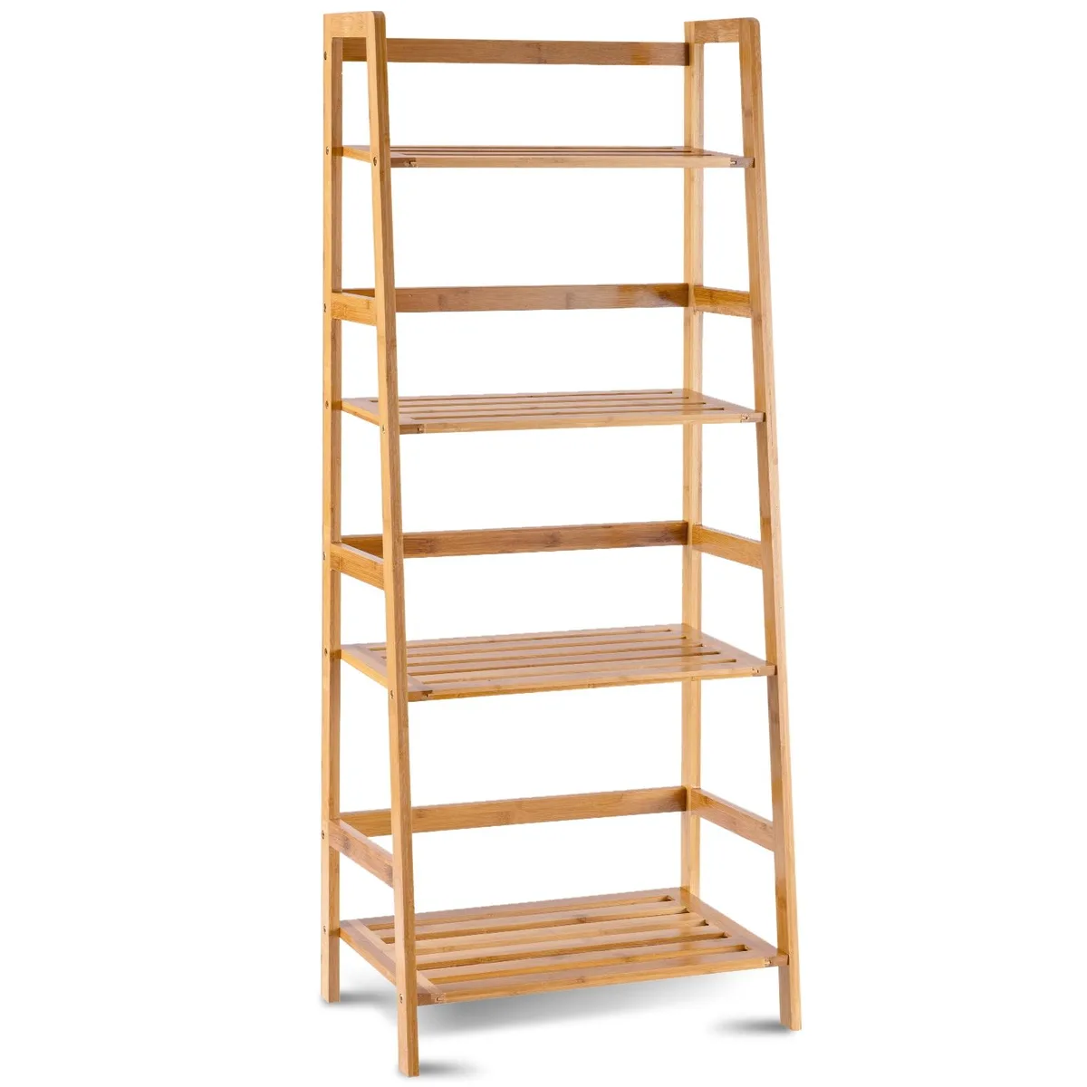 SlickBlue SlickBlue 47.5" 4-Tier Bamboo Bookshelf Natural — product photo