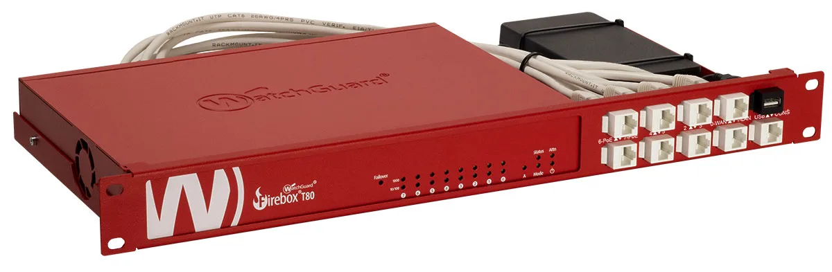 Rackmount.IT, LLC Rackmount.IT, LLC RM-WG-T7 19" rack mount kit for Firebox T80 firewall appliance — product photo