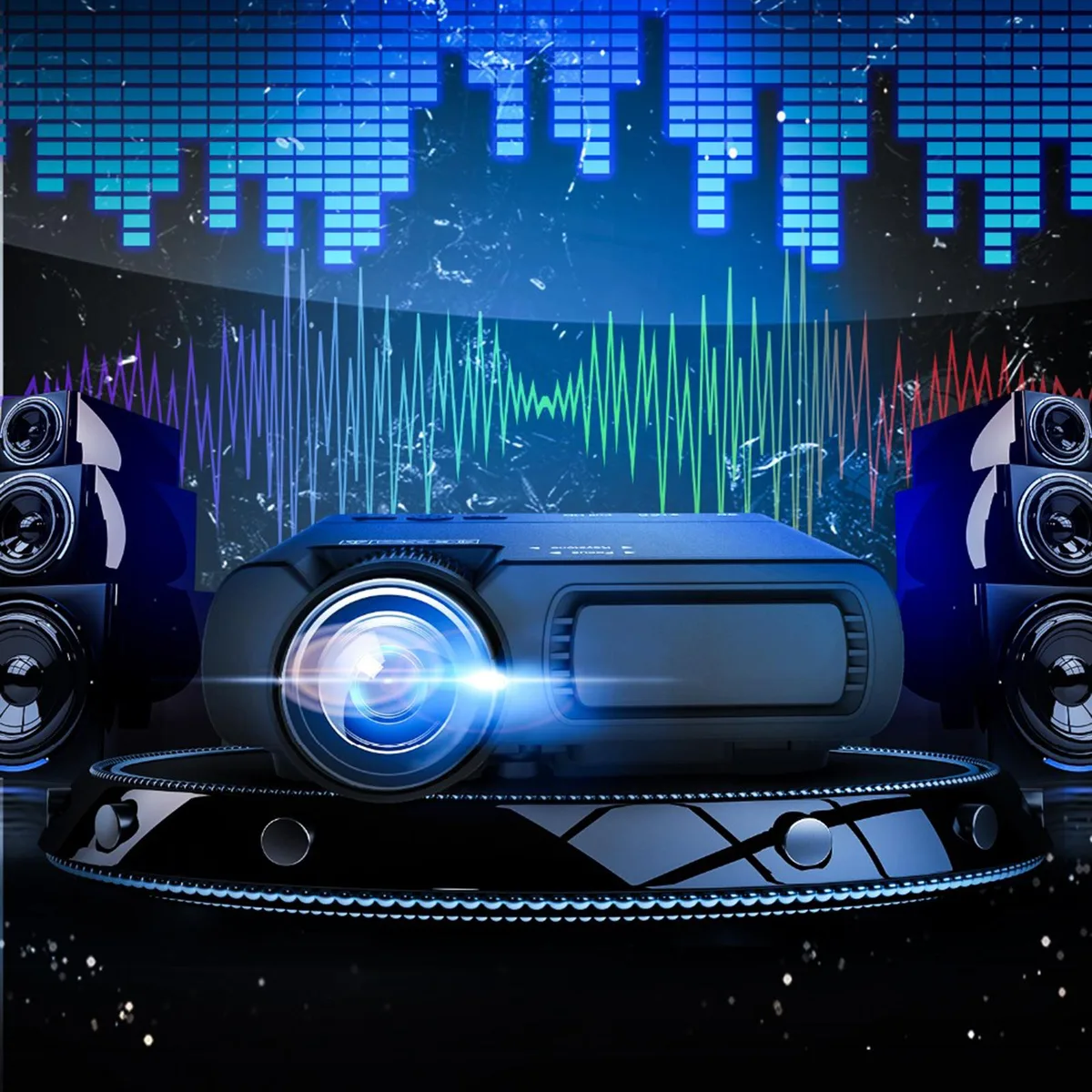 UOTEK UOTEK UT-T5 120 lumen 720P home theater projector — product photo