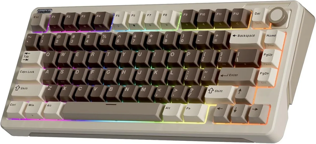 usbroway usbroway 75% Gaming Keyboard Knob Gasket Hot-Swap 1.2mm Pre-Travel 2.4GHz Bluetooth USB-C — product photo