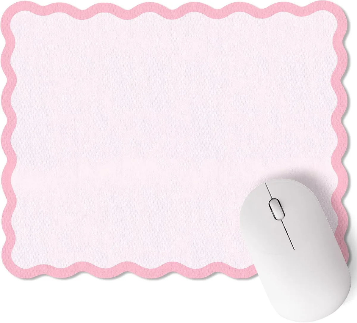 BAOFENG BAOFENG Pink Scalloped Mouse Pad 9.8 x 7.9 Inches — product photo