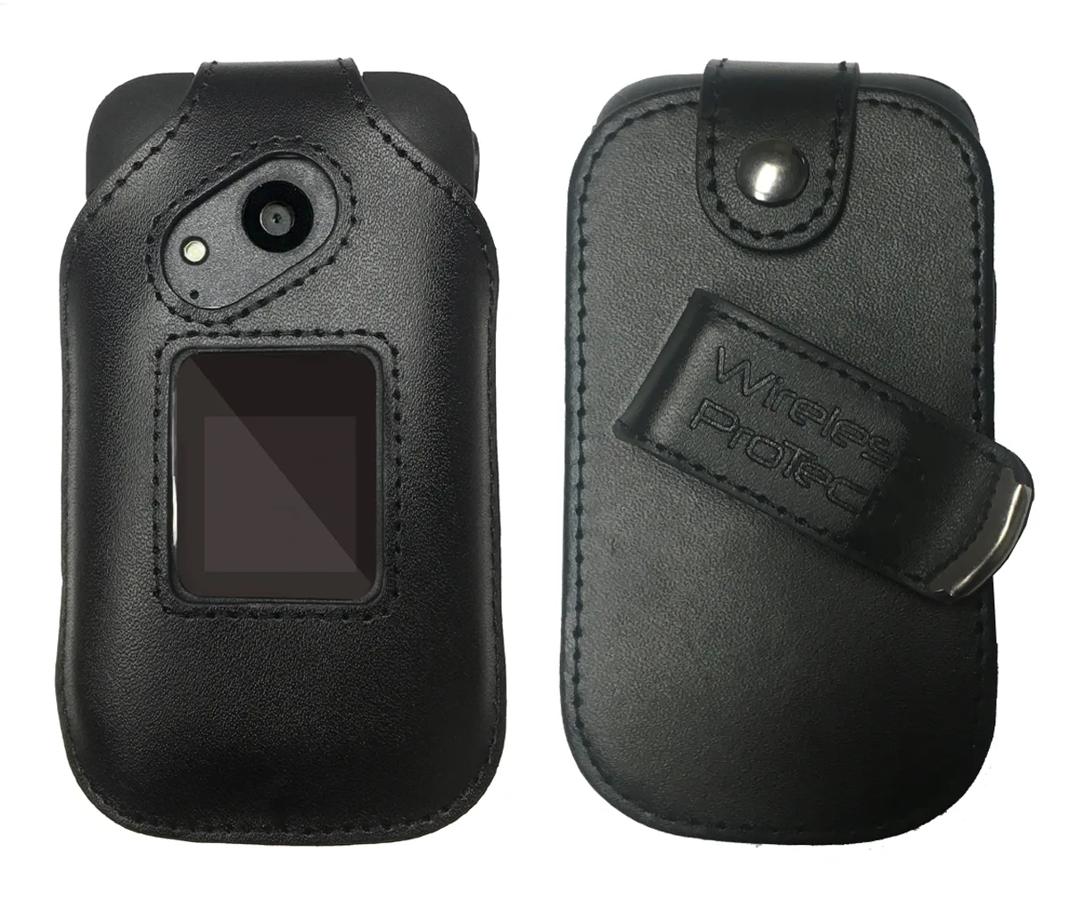 Wireless ProTECH Wireless ProTECH Genuine Leather Case Swivel Belt Clip for Sonim XP3 XP3800 — product photo