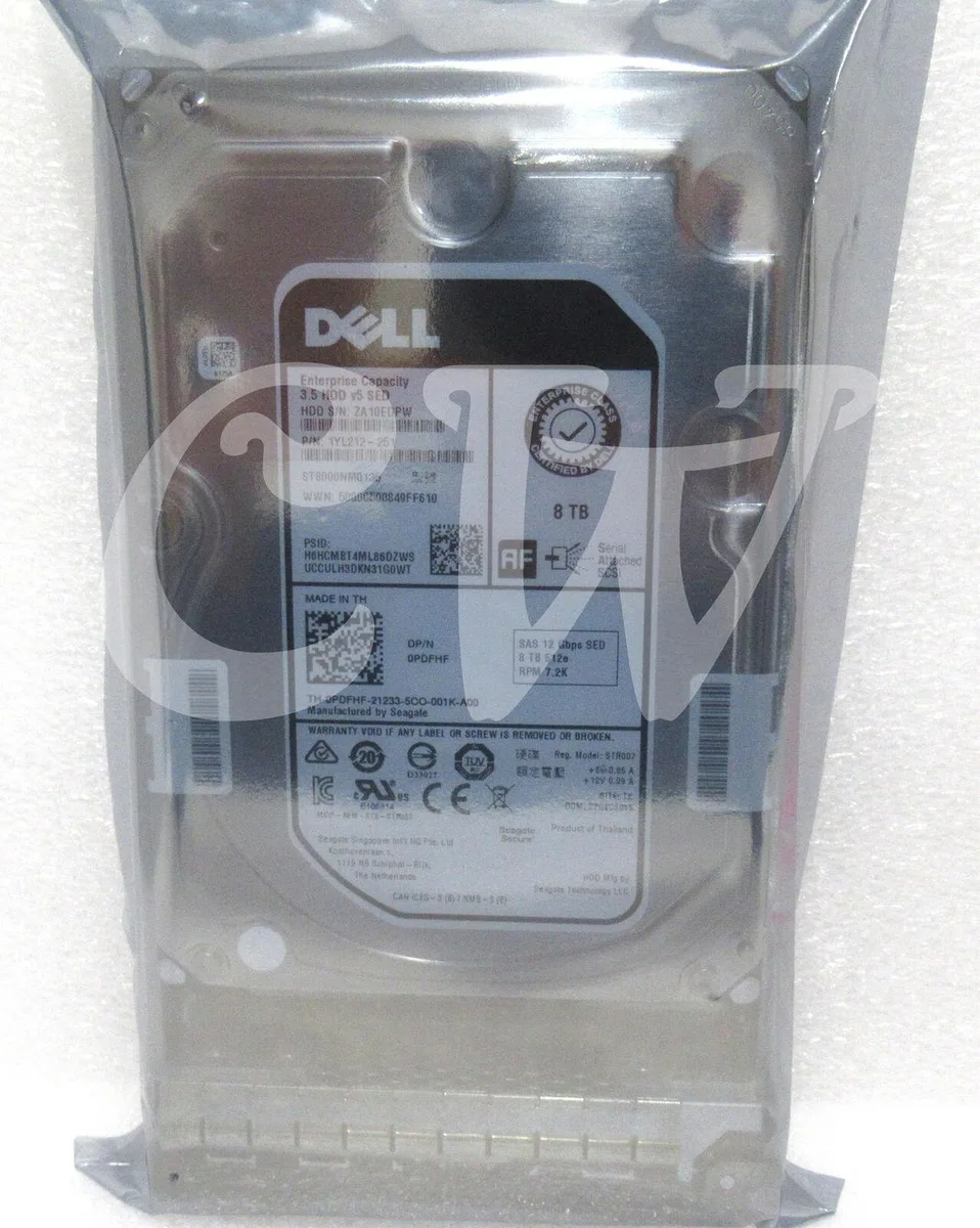 DELL DELL ST8000NM0135 8TB 7200RPM 12Gbps 3.5in SAS internal hard drive — product photo