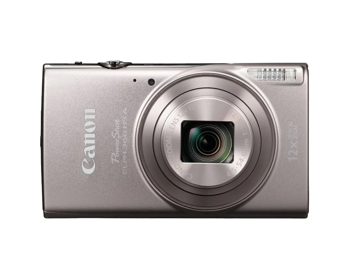 Canon Canon PowerShot ELPH 360 HS Silver 20.2MP 12x zoom 3.0in 1080p — product photo