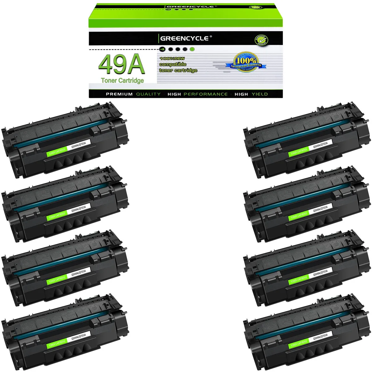 GREENCYCLE GREENCYCLE Q5949A toner cartridge 8 pack black 3000 pages — product photo