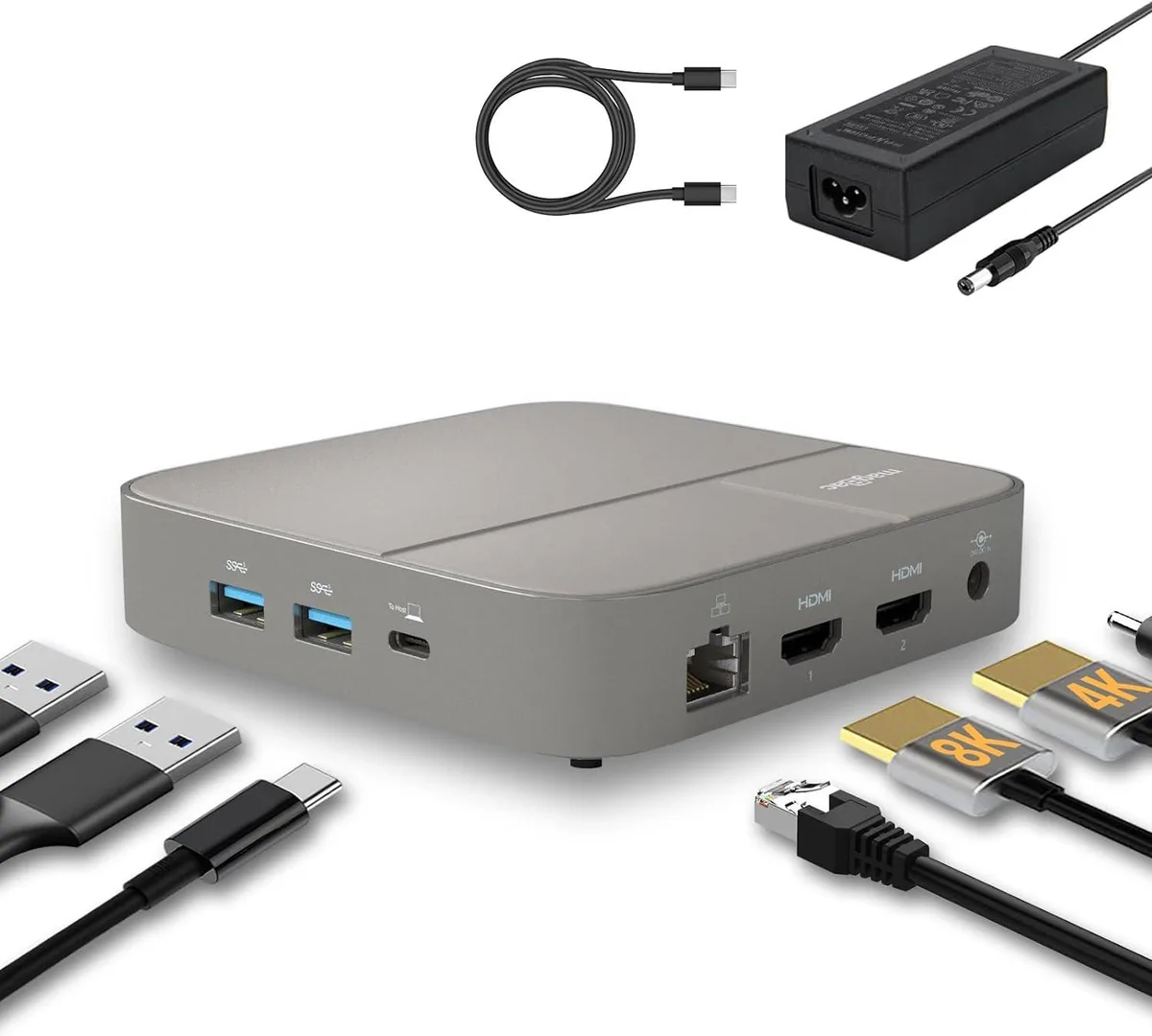 BFKK BFKK 11-in-1 USB-C Docking Station 8K@30Hz Dual 4K@60Hz 130W PD 100W — product photo