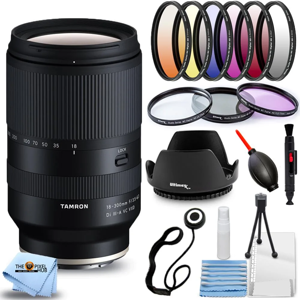 Tamron Tamron 18-300mm f/3.5-6.3 Di III-A VC VXD Sony E 15PC Kit camera lens — product photo