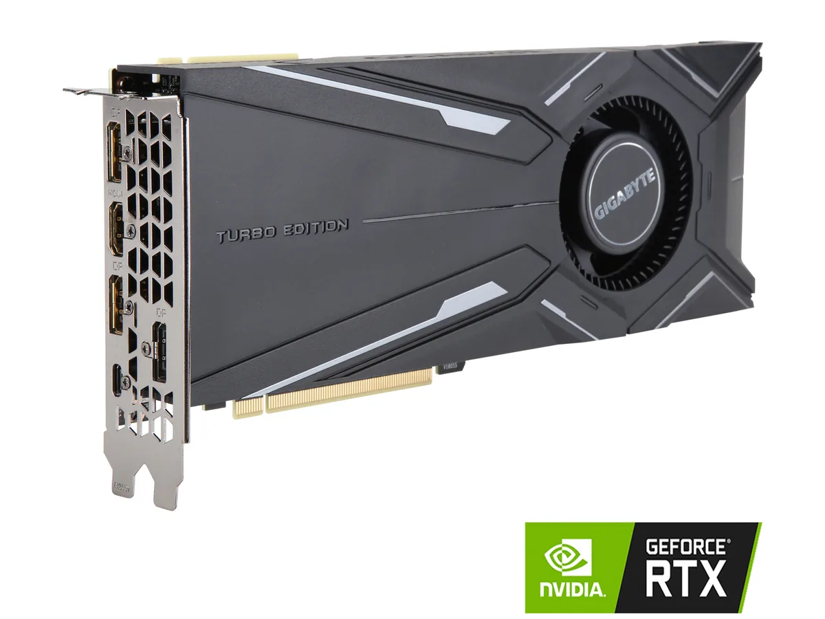 GIGABYTE GIGABYTE GV-N208TTURBO-11GC GeForce RTX 2080 Ti graphics card — product photo