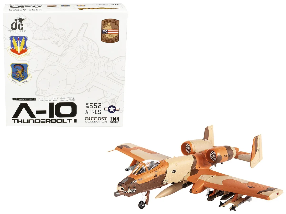 JC Wings JC Wings A-10C Thunderbolt II 1/144 "917th TFW Desert Storm" Diecast Hobby Collectible — product photo