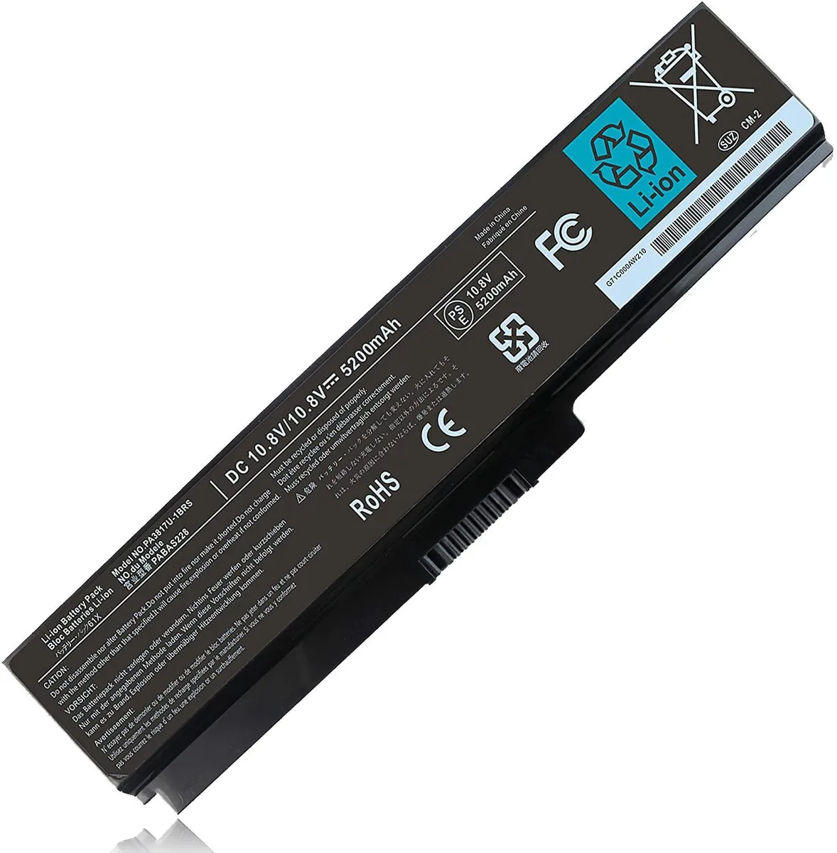 No Sew No Sew PA3817U-1BRS laptop battery 10.8V 5200mAh 58Wh 6-cell black — product photo