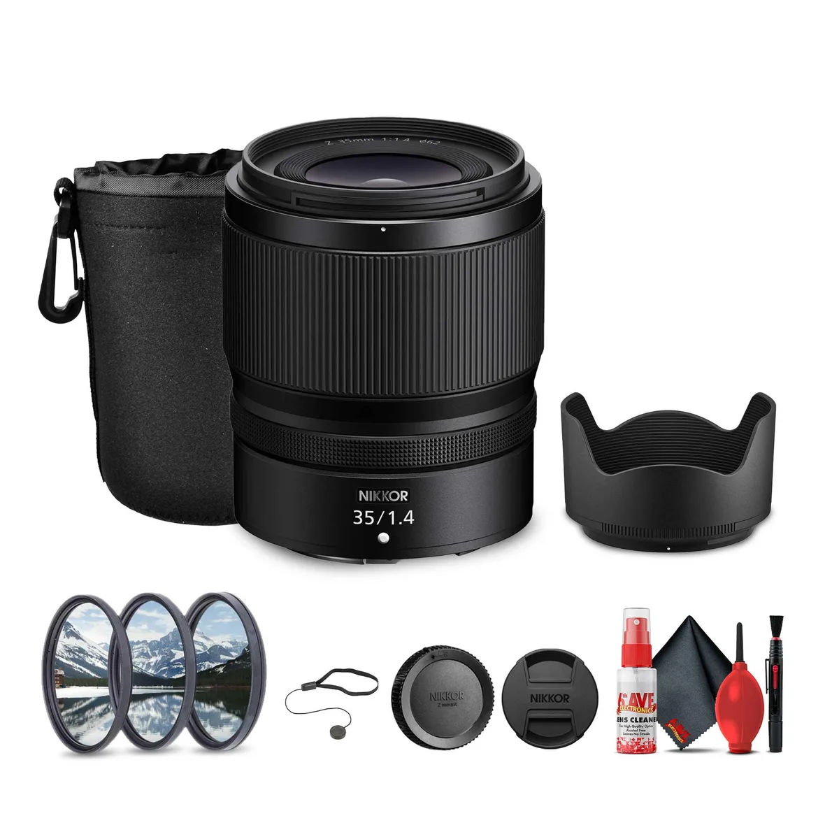 Nikon Inc Nikon NIKKOR Z 50mm f/1.4 camera lens + 62mm filter kit — product photo