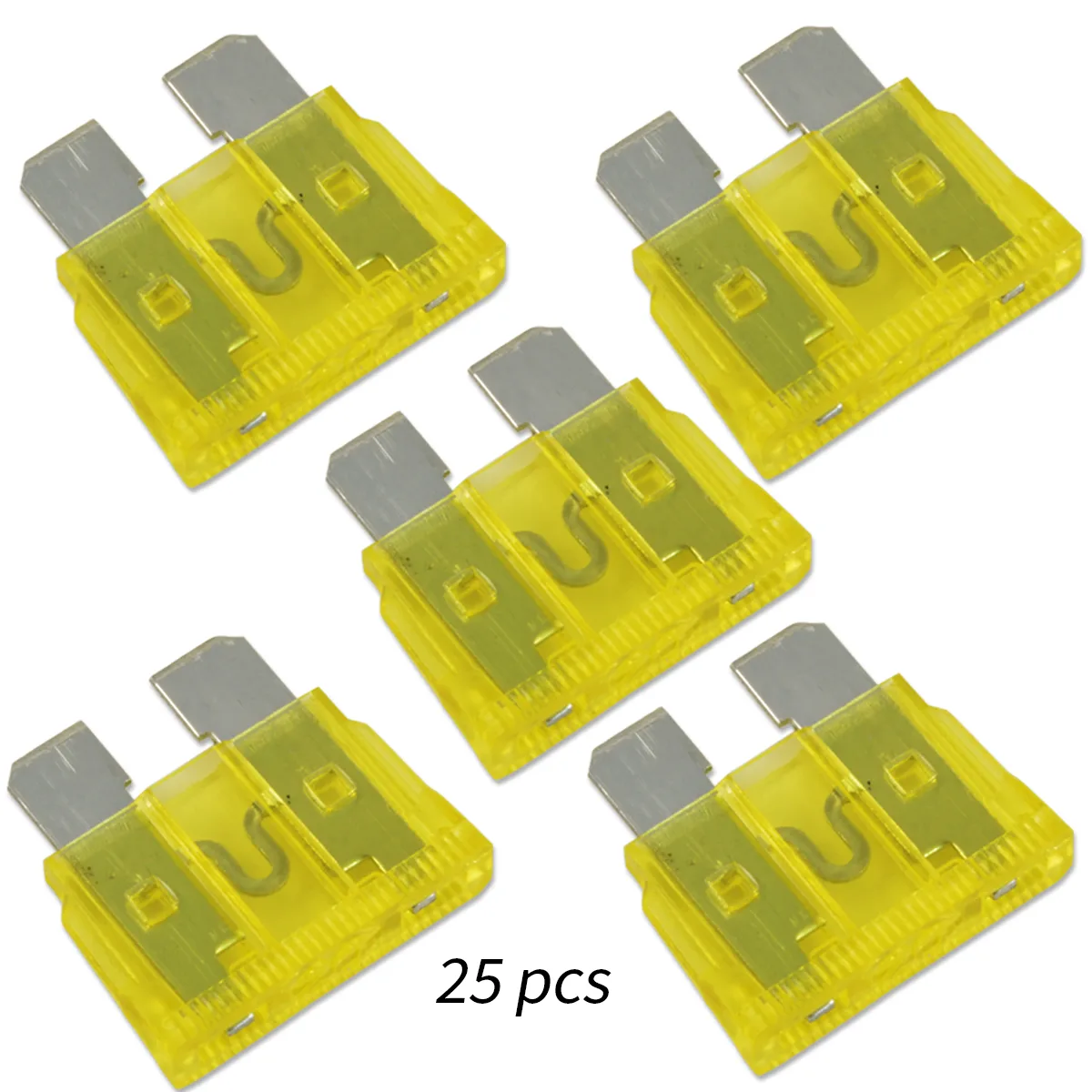 The Wires Zone The Wires Zone ATC20A-25 20A blade fuse pack of 25 — product photo