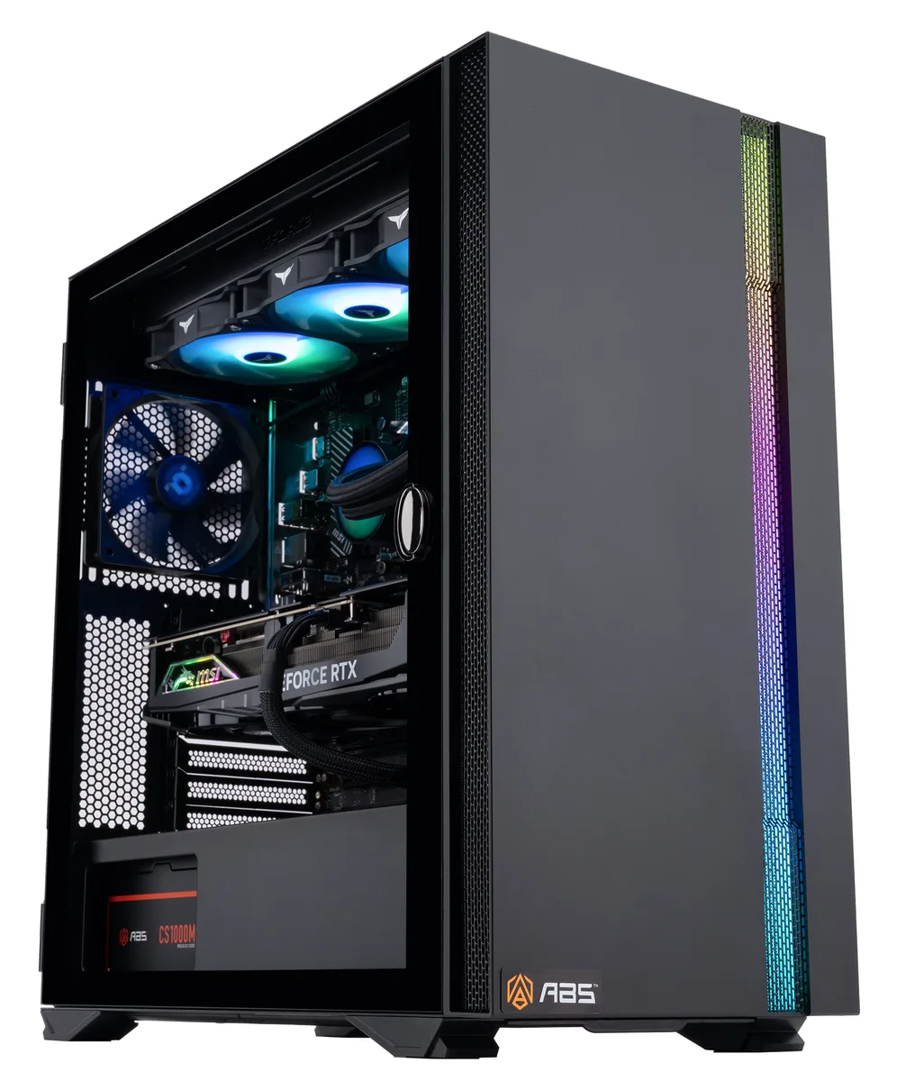 ABS ABS VXR7700X4080S2 gaming PC Ryzen 7 7700X RTX 4080 Super 32GB DDR5 1TB NVMe — product photo