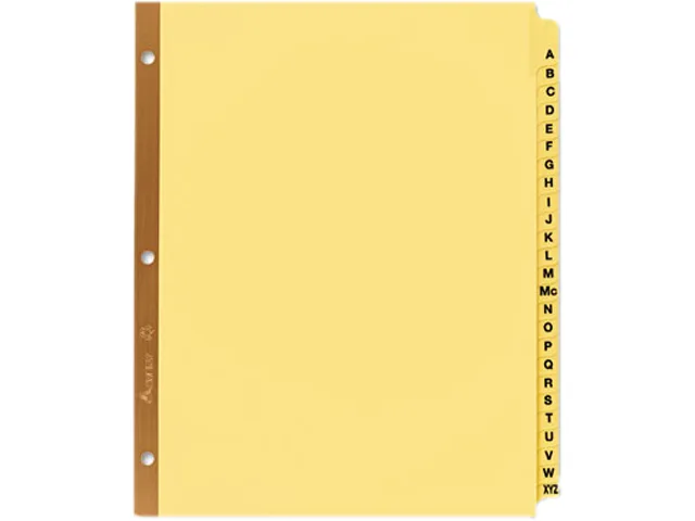 Avery Avery 11306 Laminated Tab Dividers, 25-Tab A-Z Letter Buff 25/Set — product photo