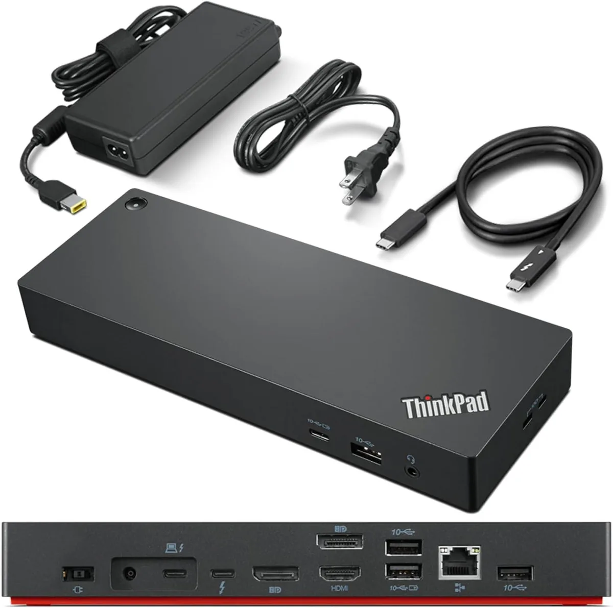 Lenovo Lenovo ThinkPad Universal Thunderbolt 4 Dock, 4 Displays, 100W, Black — product photo
