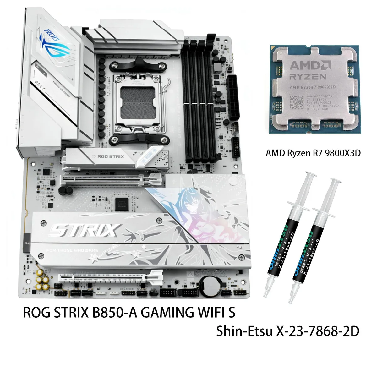 ASUS ASUS ROG STRIX B850-A GAMING WIFI S + Ryzen 7 9800X3D Combo — product photo