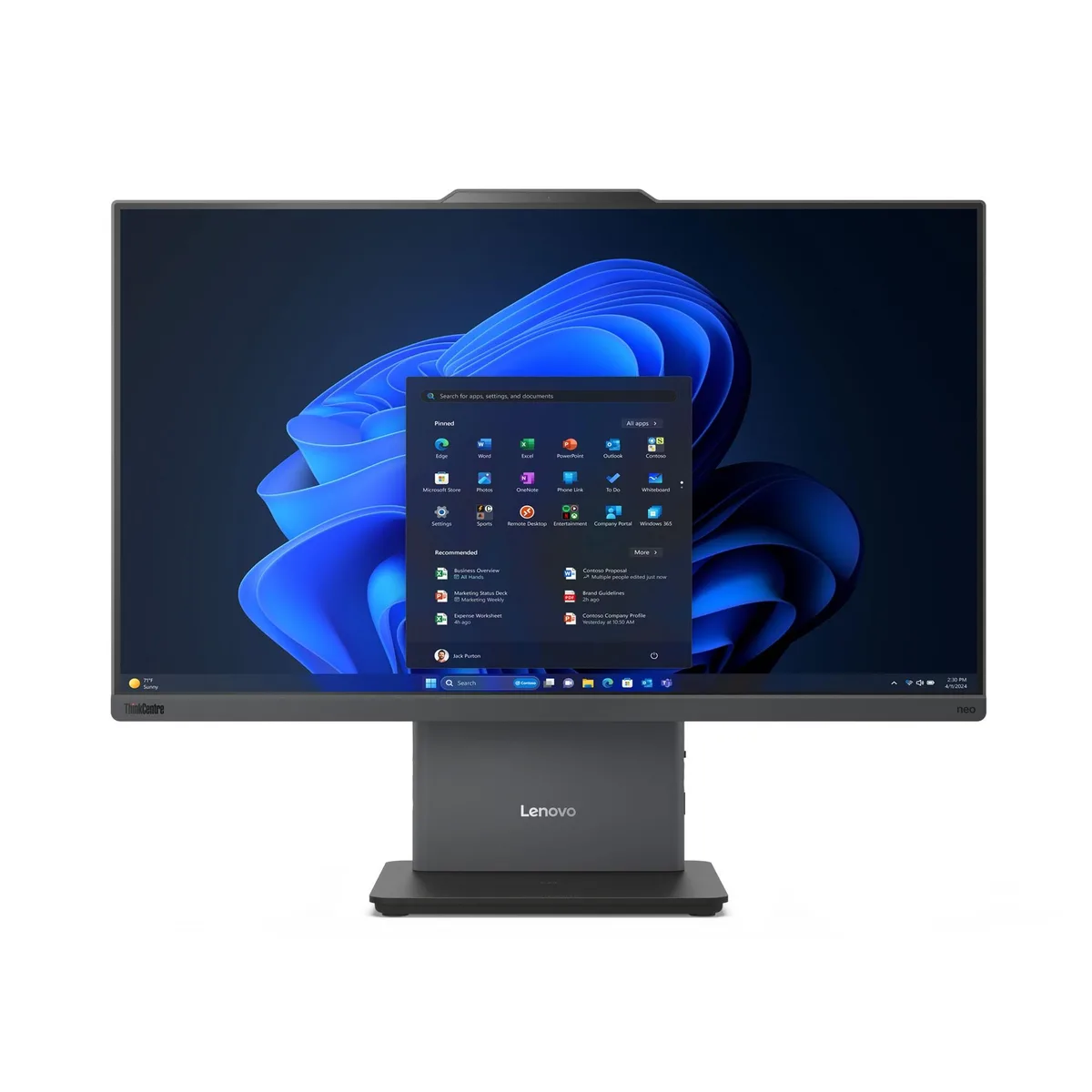 Lenovo Lenovo ThinkCentre Neo 50a Gen 5 23.8 FHD Touch i7-13620H 32GB 1TB desktop processor — product photo