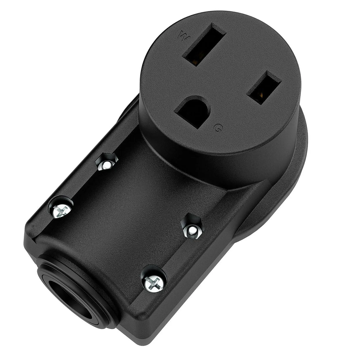 LORDWORLD LORDWORLD NEMA 5-50R 50A 125V ETL Receptacle Black — product photo