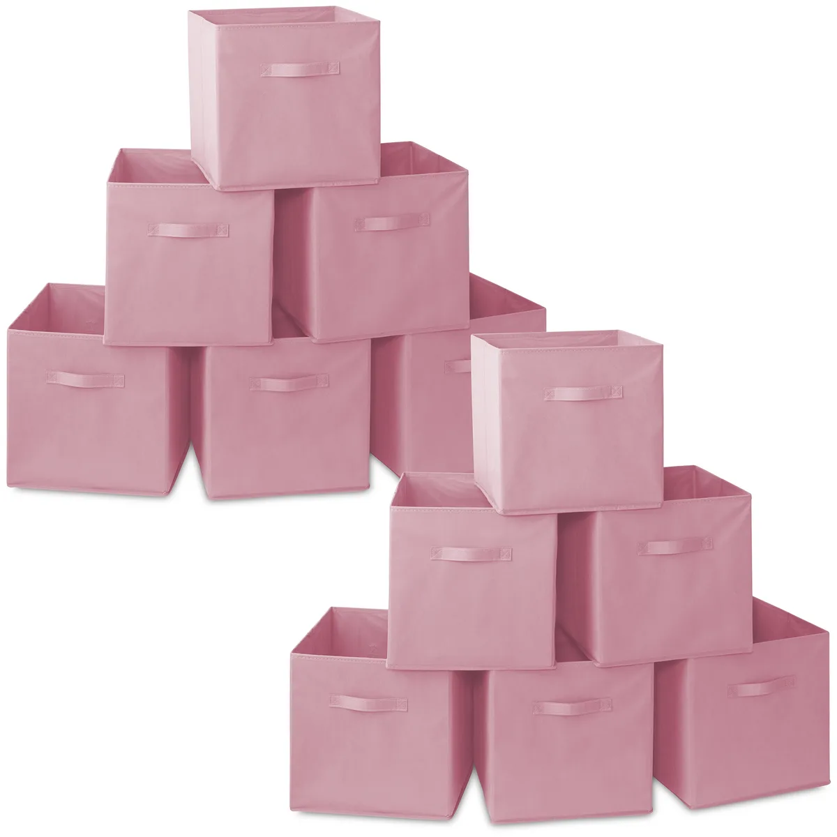 Casafield Casafield 12 Collapsible Fabric Storage Bins Light Pink 13 — product photo