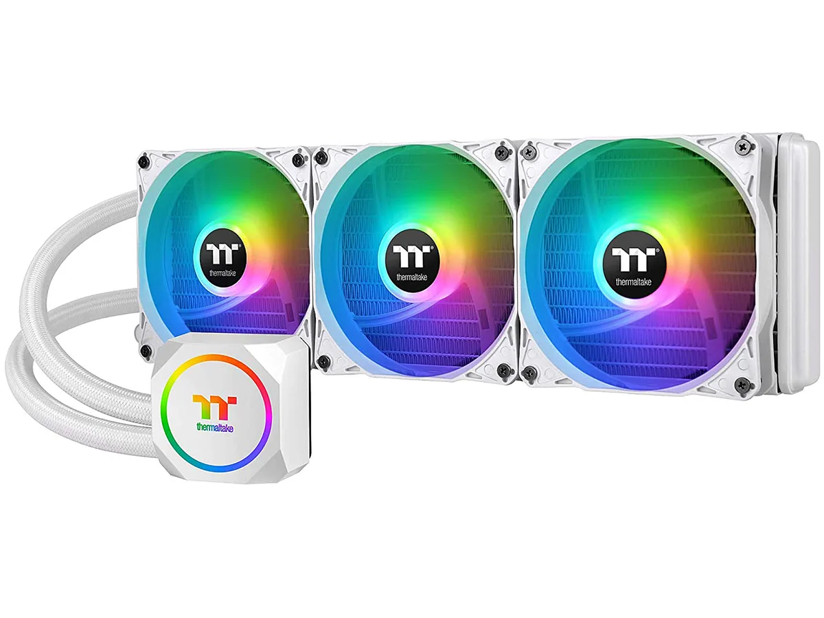 Thermaltake Thermaltake CL-W302-PL12SW-B TH360 ARGB Sync Snow Edition 360mm liquid cooler — product photo