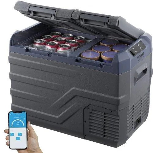 VEVOR VEVOR 32 L Dual Zone Car Refrigerator -20°C to 20°C 12/24V DC 100-240V AC — product photo