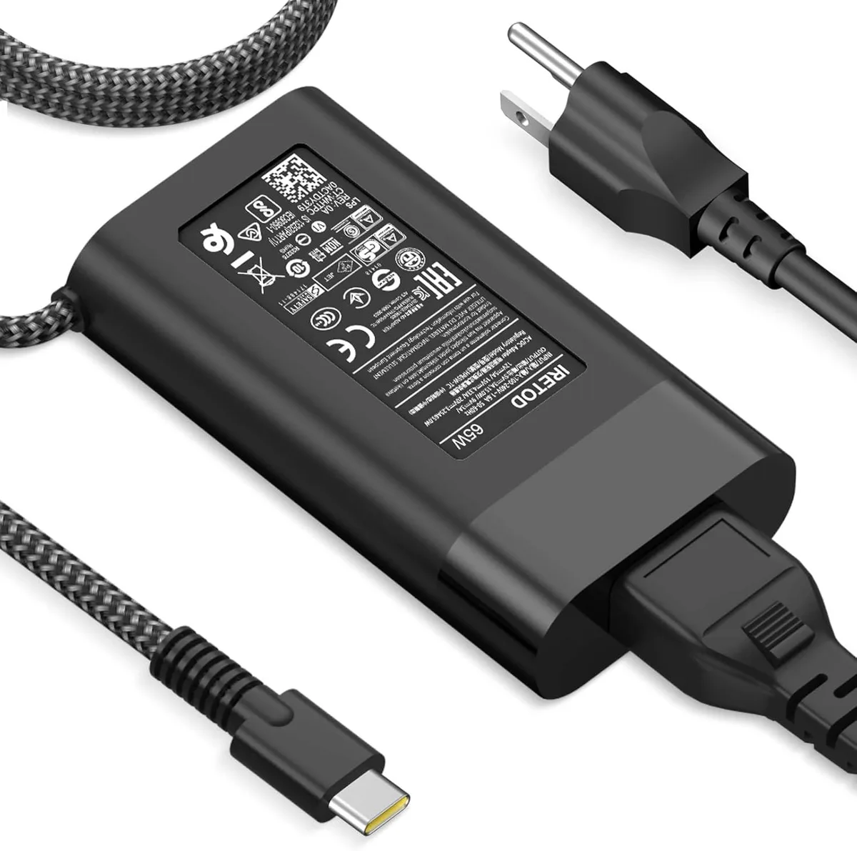 PISKEKAT PISKEKAT 65W 45W USB-C Fast Laptop Charger HP Slim — product photo