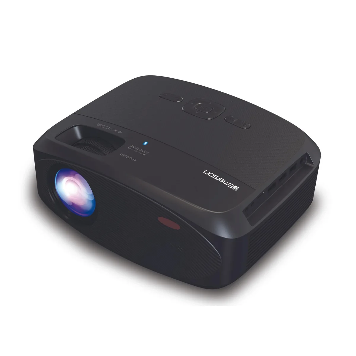 Emerson Emerson EVP-3002C 1080p LCD home theater projector combo with screen and carry case — product photo
