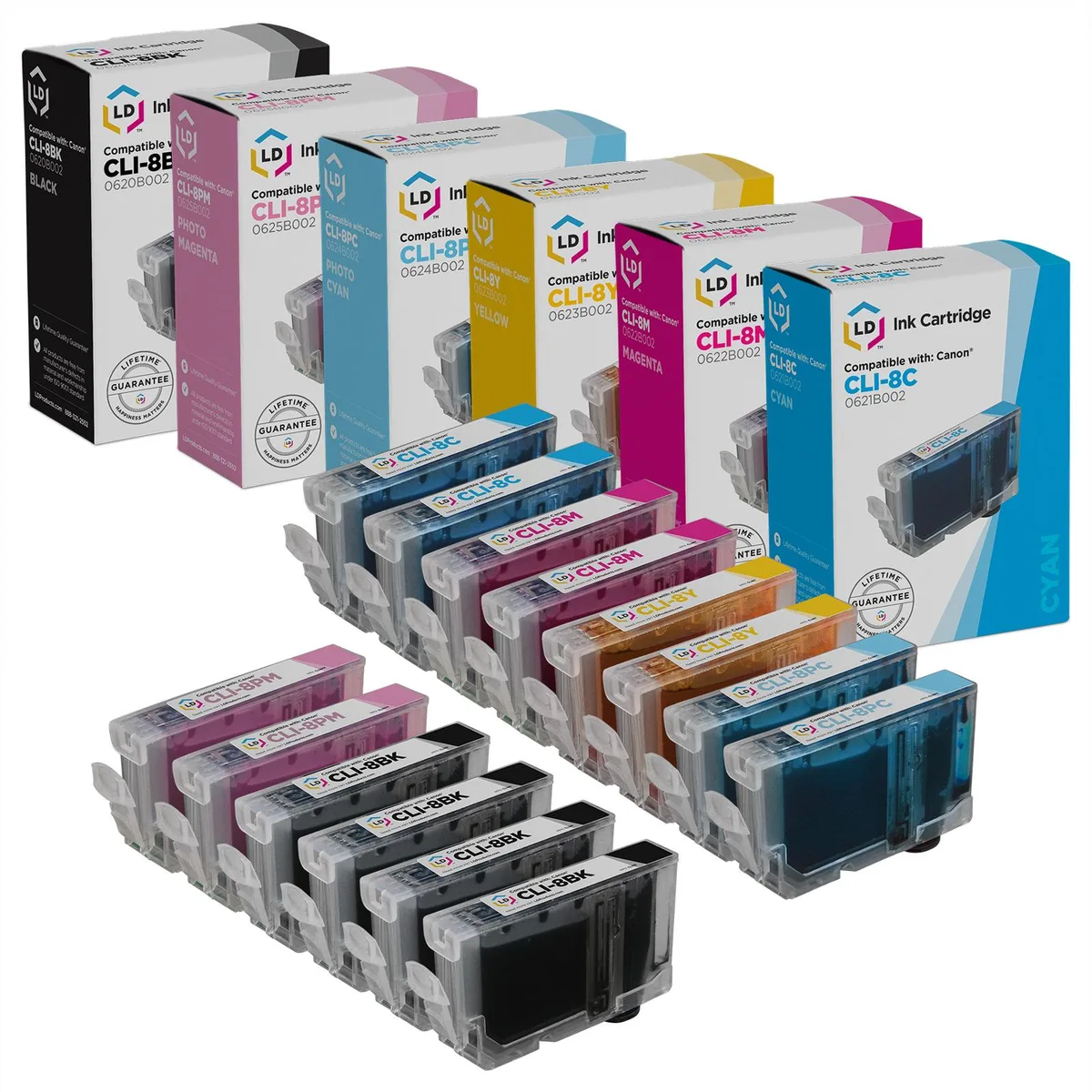 LD Products LD Products Compatible Ink Cartridge Brother LC75 High Yield Cyan Magenta Yellow 3-Pack 600 Pages — product photo