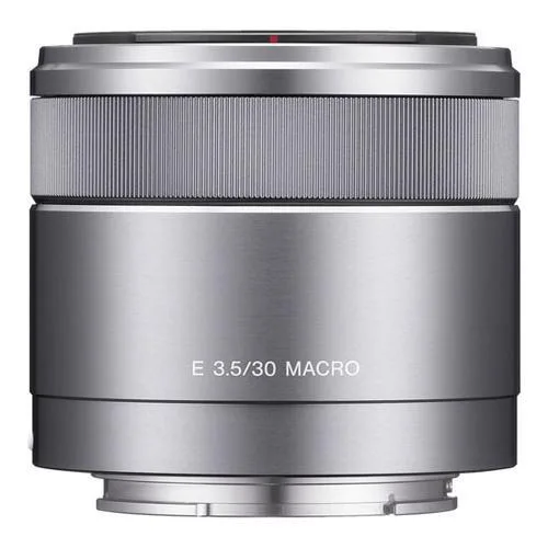 Sony Sony SEL30M35 30 mm f/3.5 Macro camera lens Silver — product photo