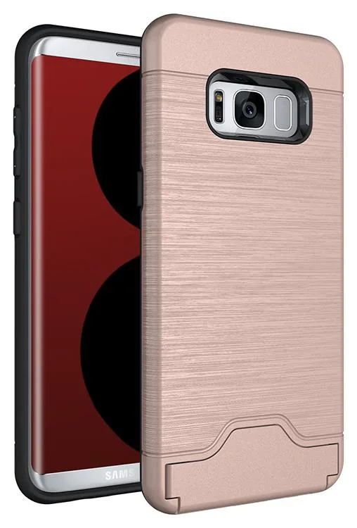 Nakedcellphone Nakedcellphone Card Slot Case with Stand Rose Gold for Samsung Galaxy S8 Plus 955 — product photo