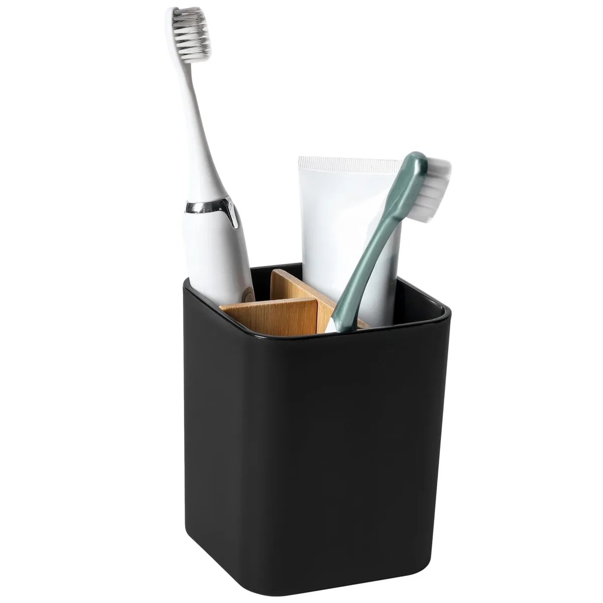  Heagoale THT Bath Storage Black 3.3 x 3.3 x 4.33 in — product photo
