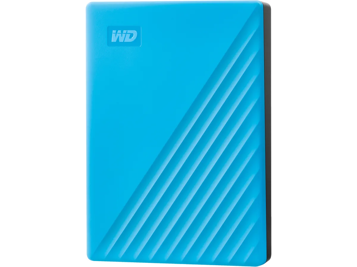 Western Digital Western Digital WDBPKJ0040BBL-WESN 4TB portable hard drive Blue — product photo