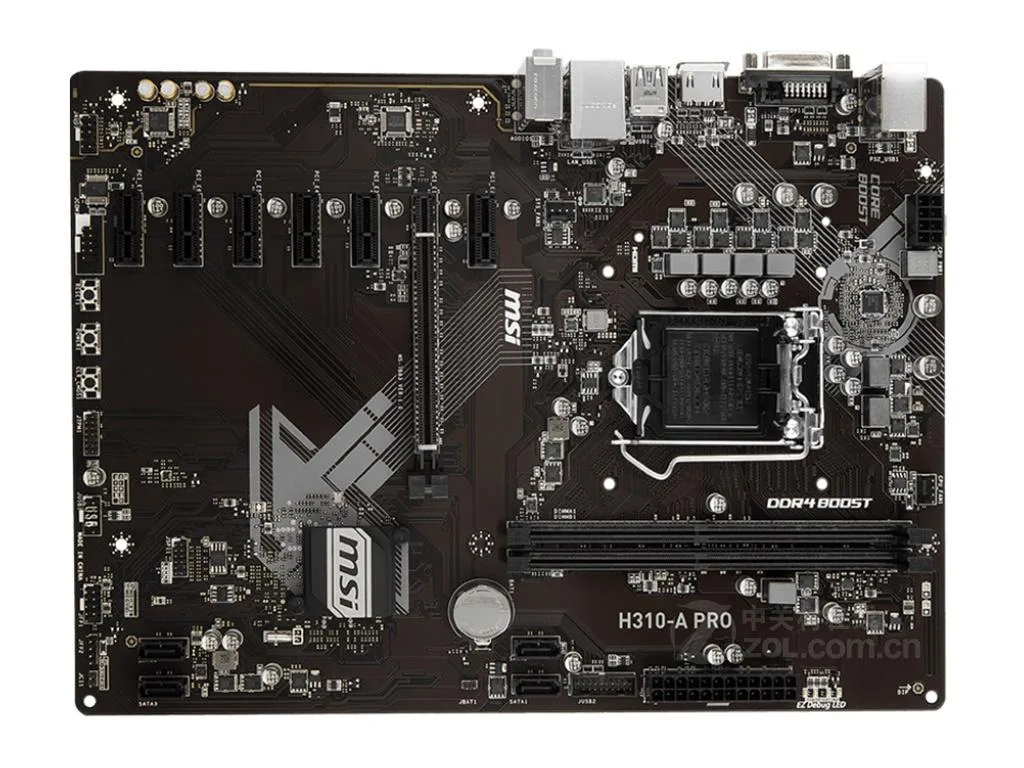 MSI MSI H310-A PRO Intel H310 LGA 1151 DDR4 32GB ATX Intel motherboard — product photo