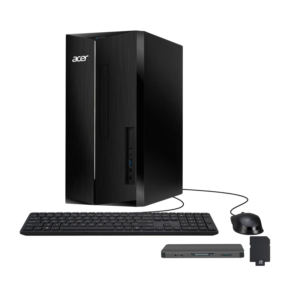 Acer America Acer Aspire Desktop PC Intel Core i5-14400 16GB DDR5 1.16TB Windows 11 Pro Black — product photo