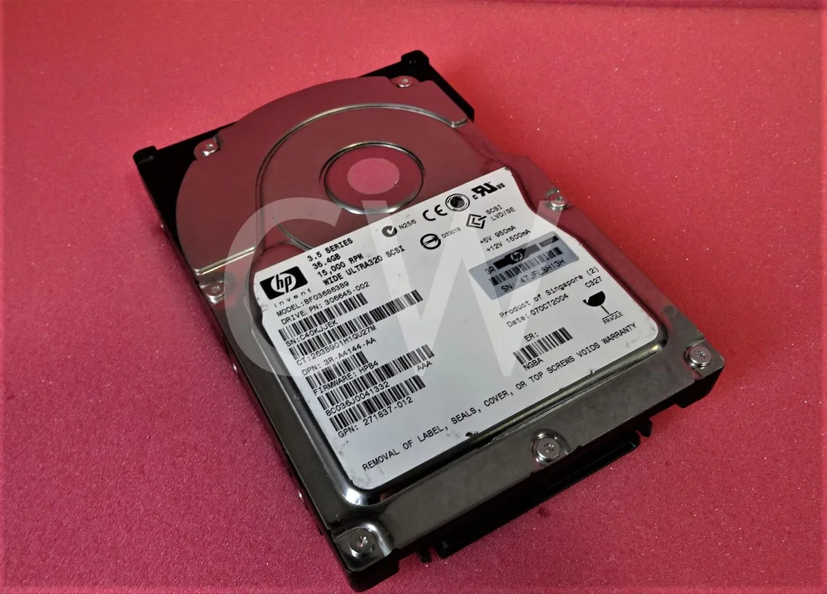 HP HP 36.4 GB 15000RPM Wide Ultra320 3.5" SCSI internal hard drive — product photo