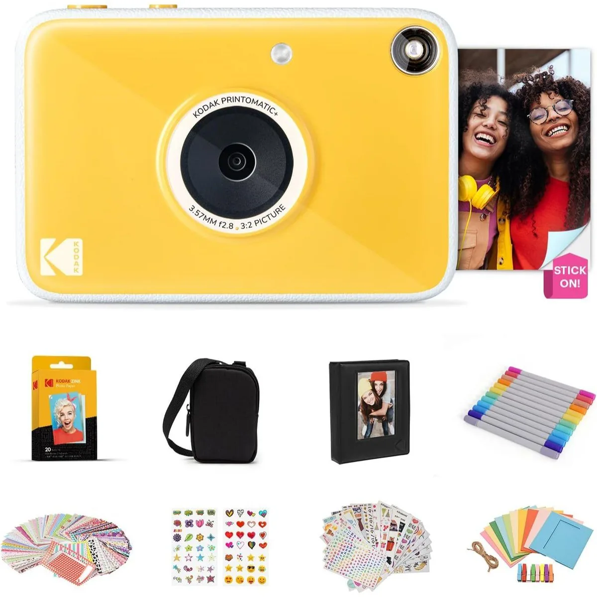 Kodak Kodak Printomatic+ 10MP Instant Camera Bundle Yellow — product photo