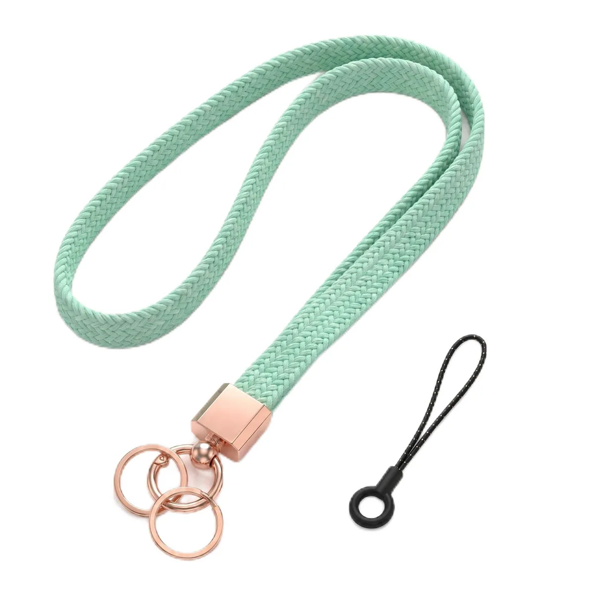 ETZRUNO 17.3in Stretchy Nylon Lanyard Green — product photo