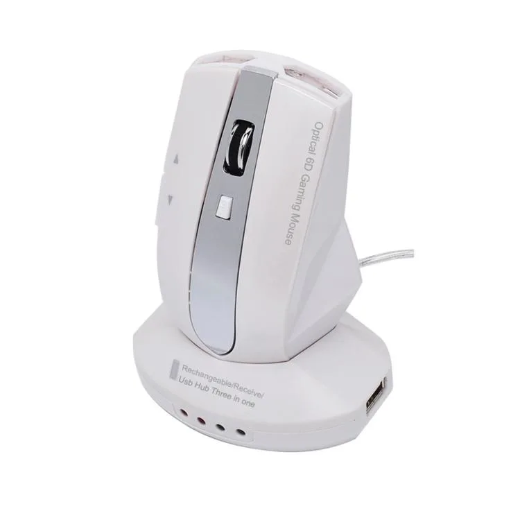 allentian allentian M-011G 2.4 GHz Wireless Charging Mouse Pearl White — product photo