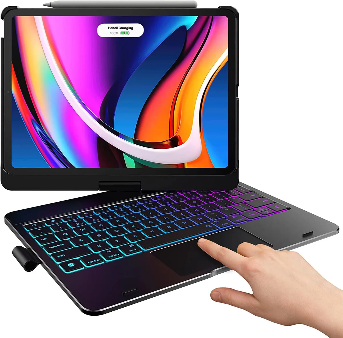 Werleo Werleo Keyboard Case with Trackpad for iPad 10.9 10th Gen 2022 360° Black — product photo