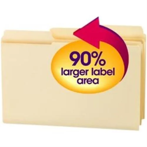 Smead Smead 15401 SuperTab Heavyweight File Folder Manila 1/3 Cut Legal 50/BX — product photo