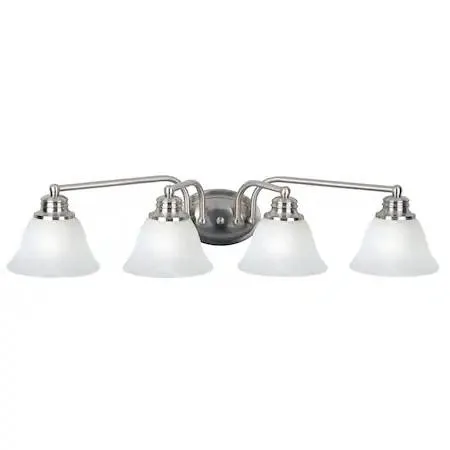 Maxim Malaga 4-light 29-inch satin nickel vanity light