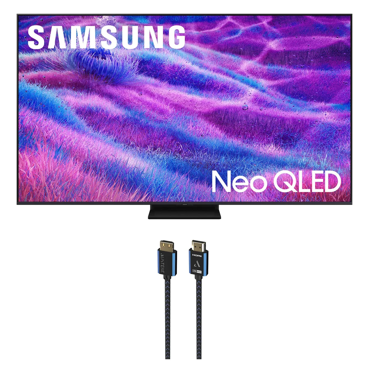 SAMSUNG SAMSUNG QN55QN80FAFXZA 55" Neo QLED QN80F 4K 120Hz TV + 2.5m Austere HDMI Cable — product photo
