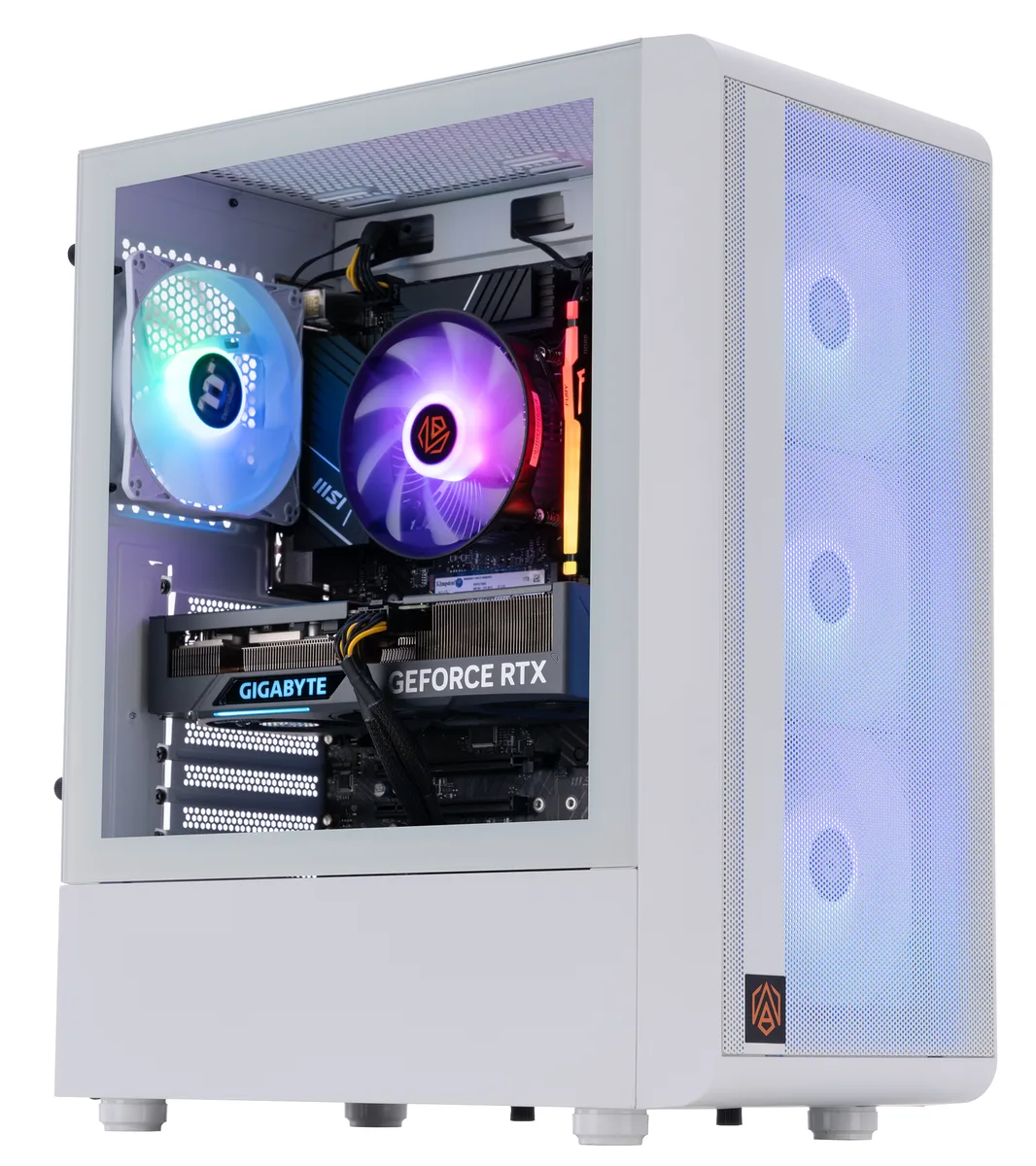 ABS ABS SA137F4070 refurbished gaming PC i7-13700F RTX 4070 16GB 1TB White — product photo