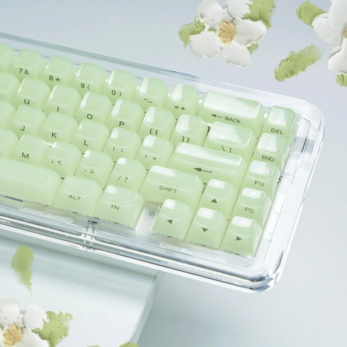 Womier Womier Green Jelly Ceramic Keycaps MDA 115-Key 60 65 75 100% — product photo