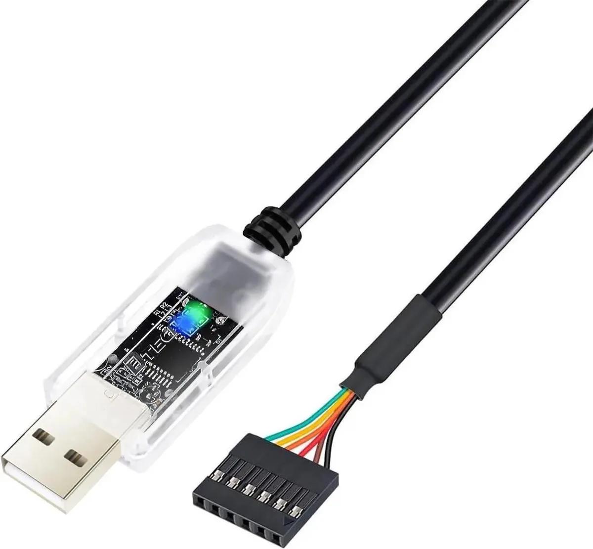 SMUGDESK SMUGDESK 6ft USB to TTL Serial Debug Cable FT232RNL 3.3V 6Pin LED — product photo