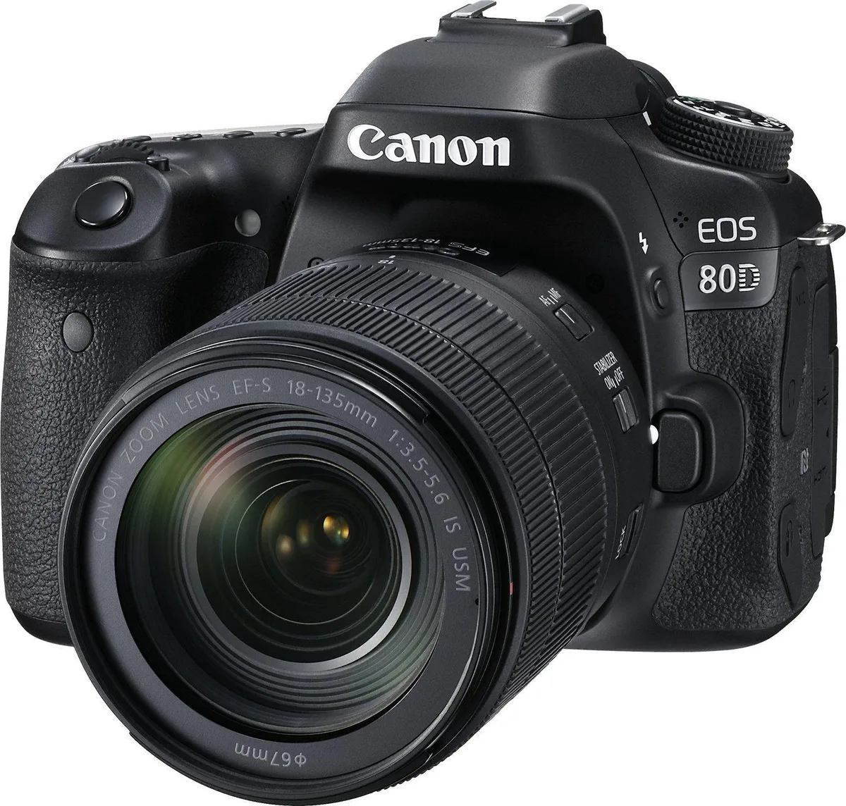 Canon International Canon International EOS 80D Kit EF-S 18-135mm f/3.5-5.6 IS USM Black — product photo