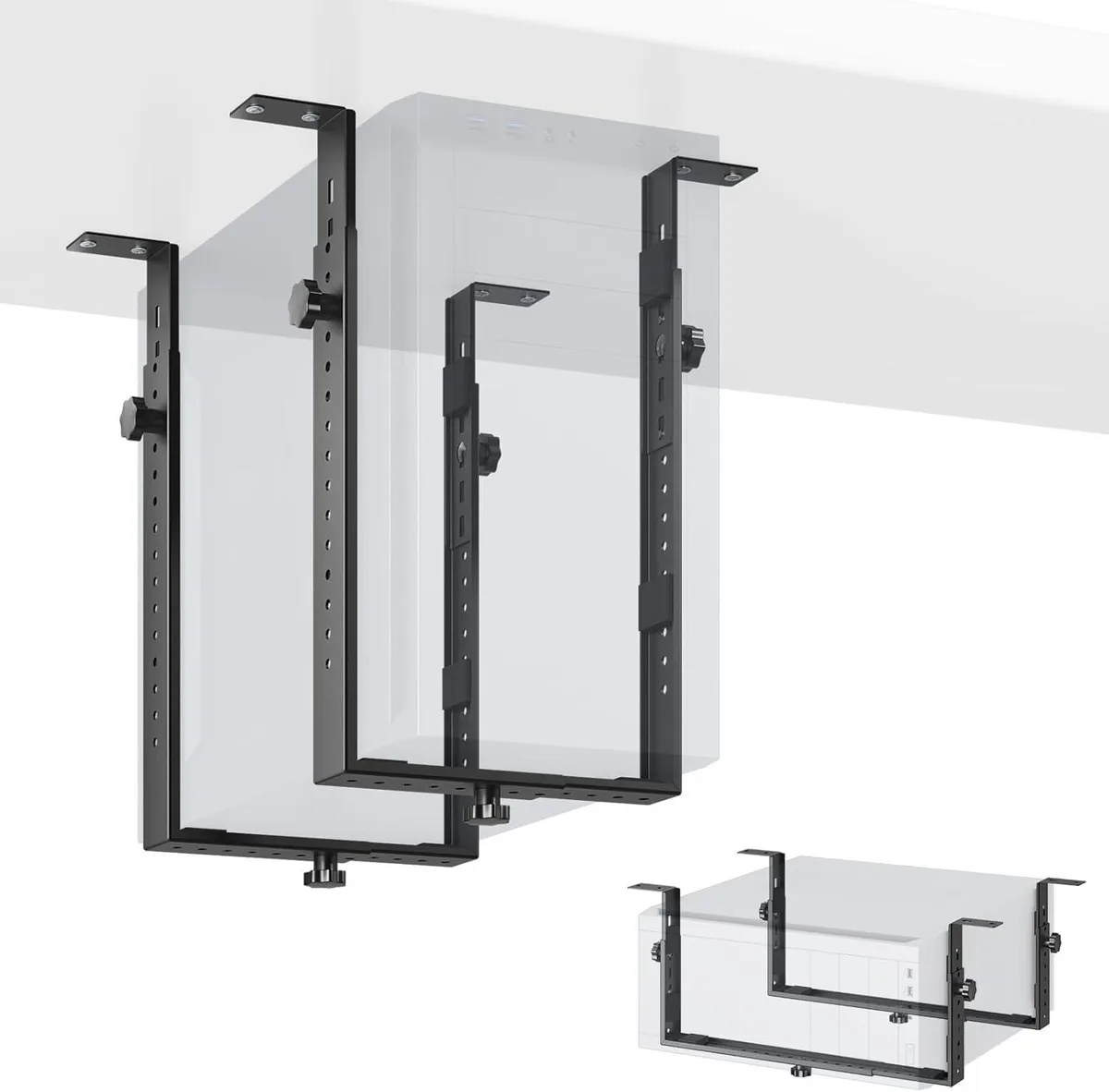 TAURKENAM TAURKENAM Under Desk PC Mount Black 77 lbs — product photo