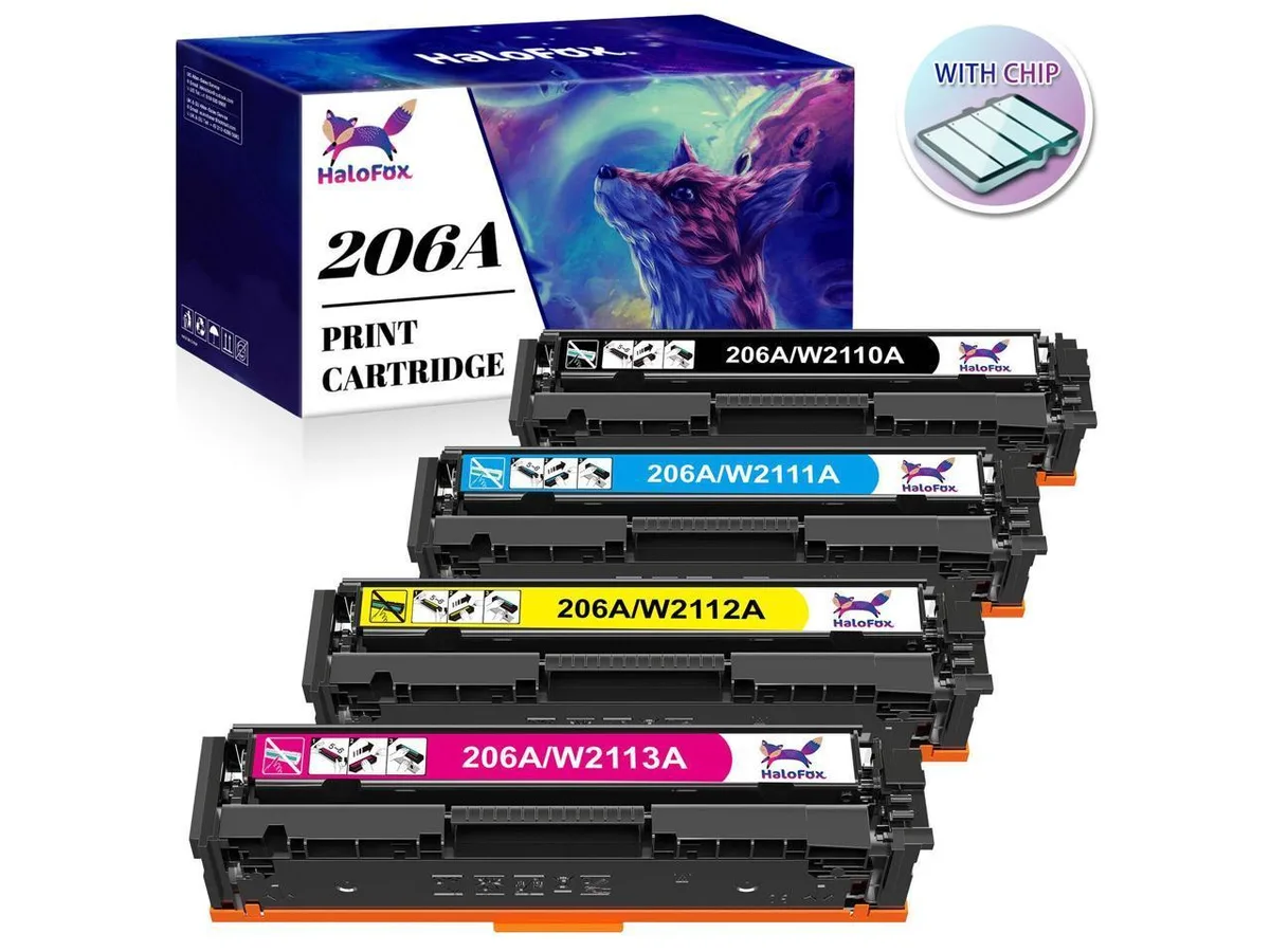 V4ink V4ink 206A 4-pack toner cartridge W2110A W2111A W2112A W2113A — product photo